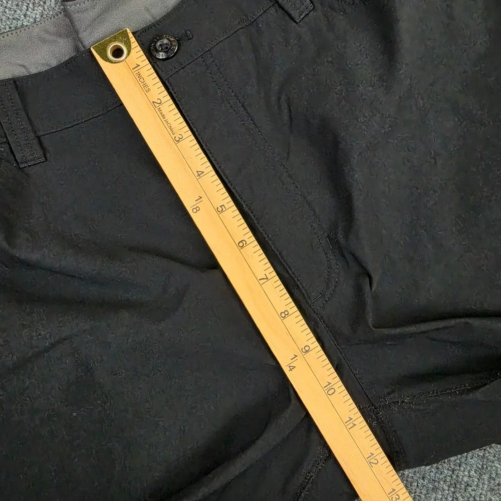 Eddie Bauer Tech Pants Men's 40x32 Stretch Hiking Outdoor Straight Leg Black